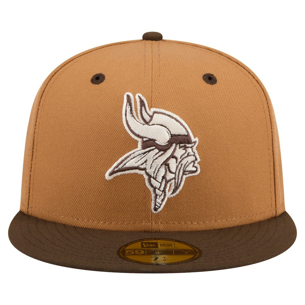 Minnesota Vikings New Era Two-Tone Walnut 59FIFTY Fitted Hat