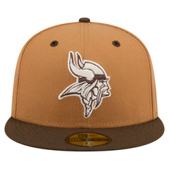 Minnesota Vikings New Era Two-Tone Walnut 59FIFTY Fitted Hat