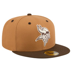 Minnesota Vikings New Era Two-Tone Walnut 59FIFTY Fitted Hat