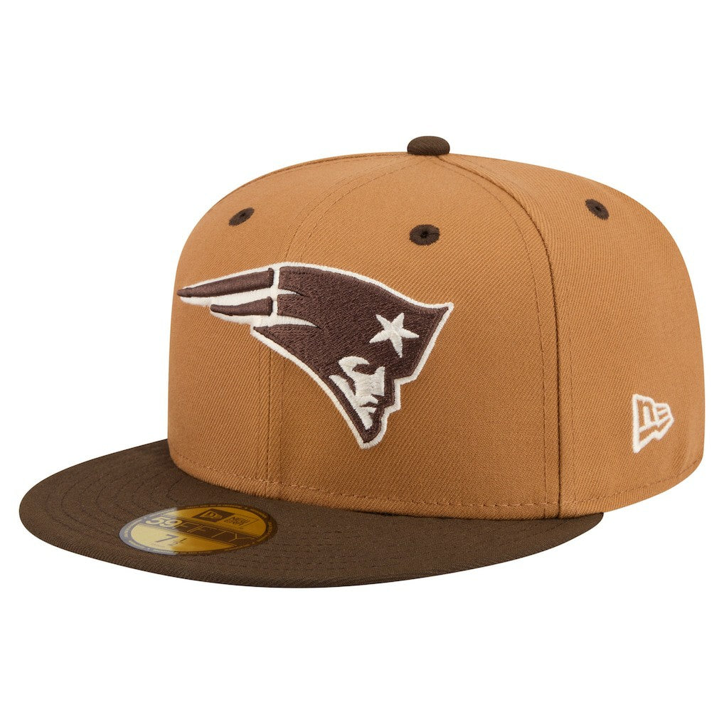 New England Patriots New Era Two-Tone Walnut 59FIFTY Fitted Hat