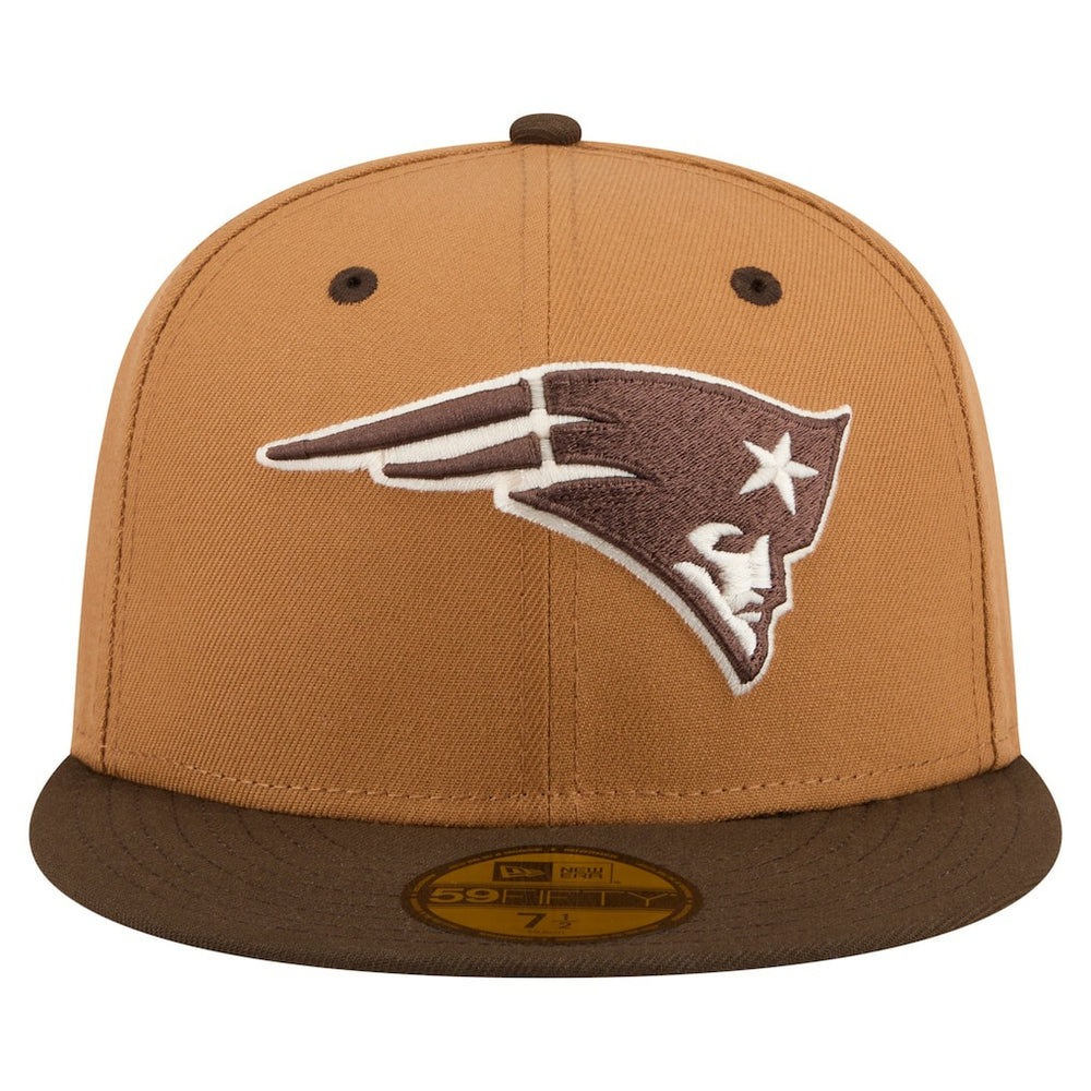 New England Patriots New Era Two-Tone Walnut 59FIFTY Fitted Hat