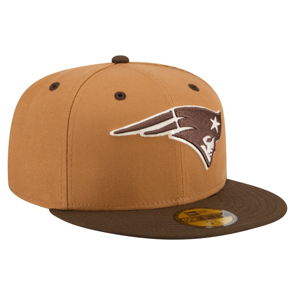 New England Patriots New Era Two-Tone Walnut 59FIFTY Fitted Hat