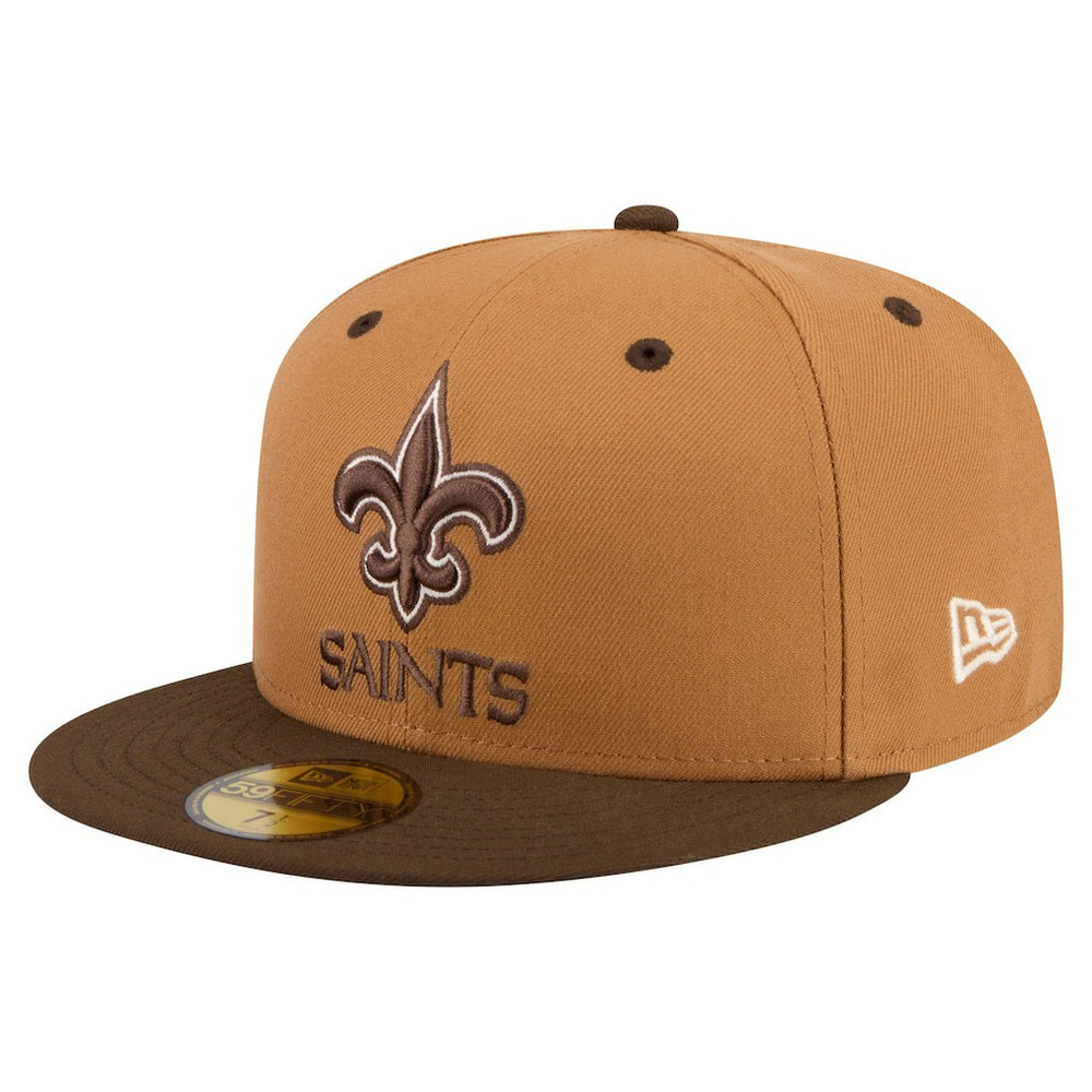 New Orleans Saints New Era Two-Tone Walnut 59FIFTY Fitted Hat