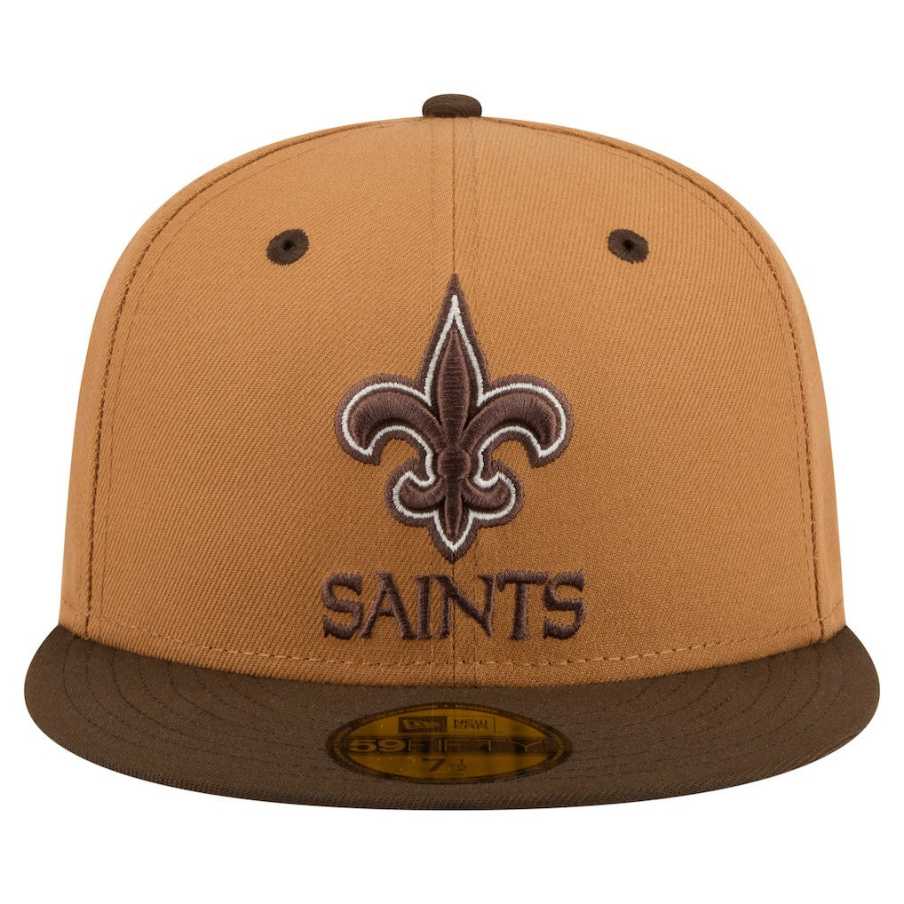 New Orleans Saints New Era Two-Tone Walnut 59FIFTY Fitted Hat