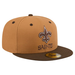 New Orleans Saints New Era Two-Tone Walnut 59FIFTY Fitted Hat