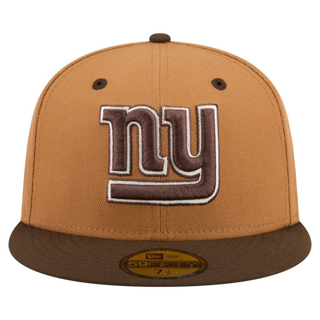 New York Giants New Era Two-Tone Walnut 59FIFTY Fitted Hat