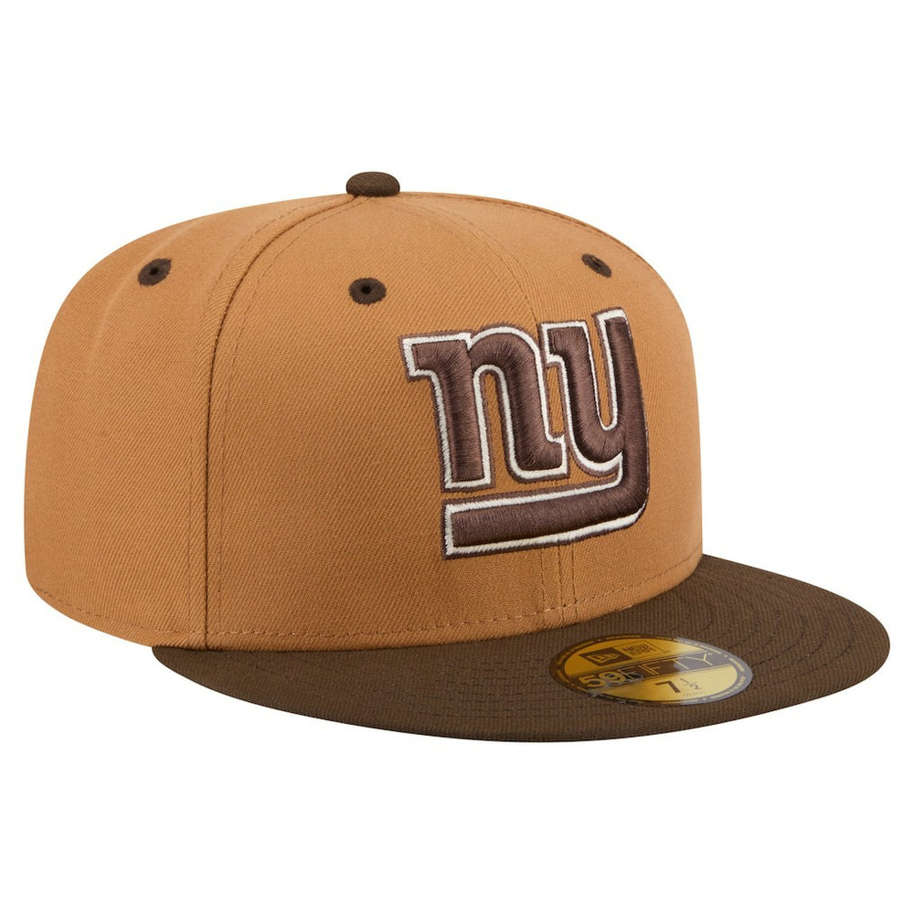 New York Giants New Era Two-Tone Walnut 59FIFTY Fitted Hat