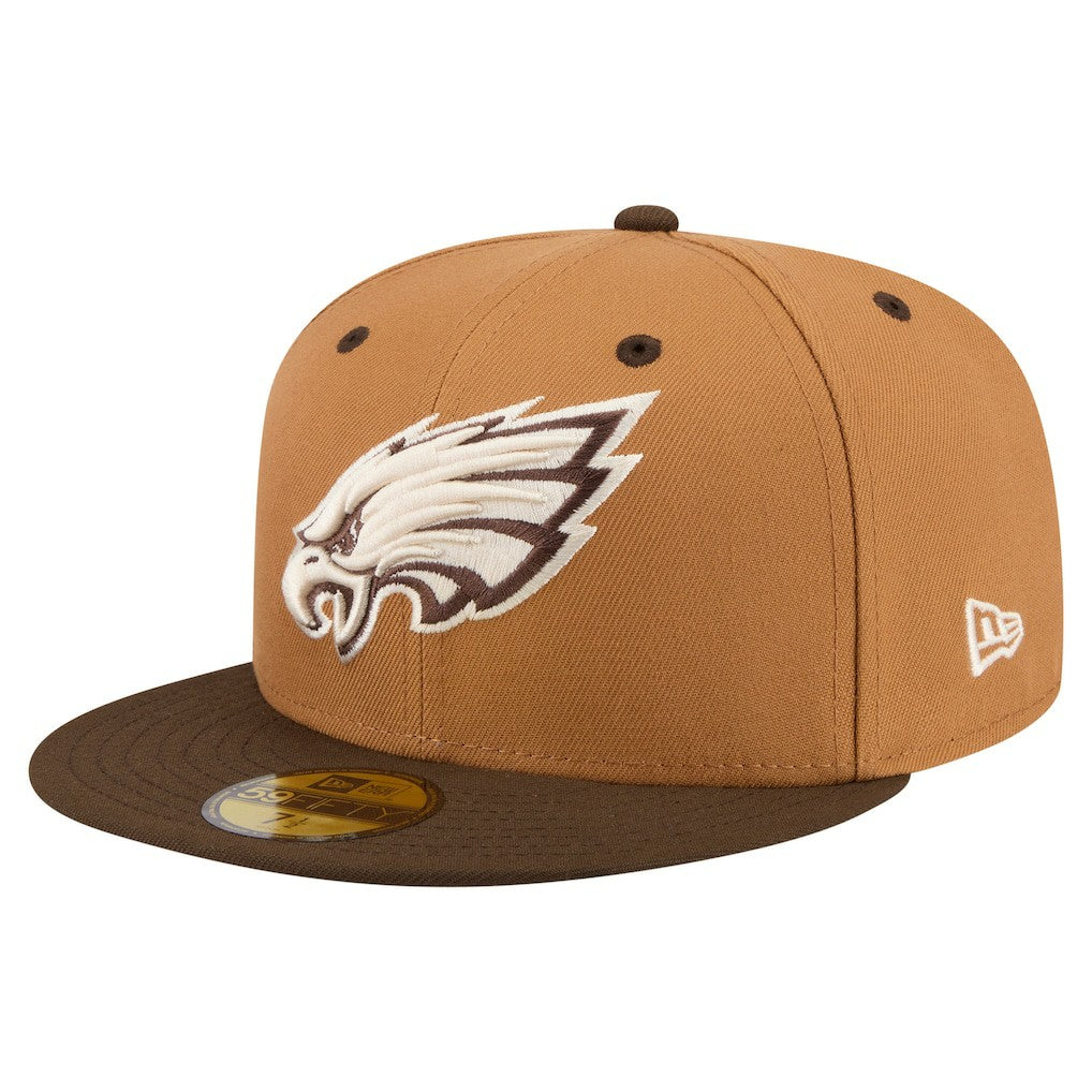 Philadelphia Eagles New Era Two-Tone Walnut 59FIFTY Fitted Hat