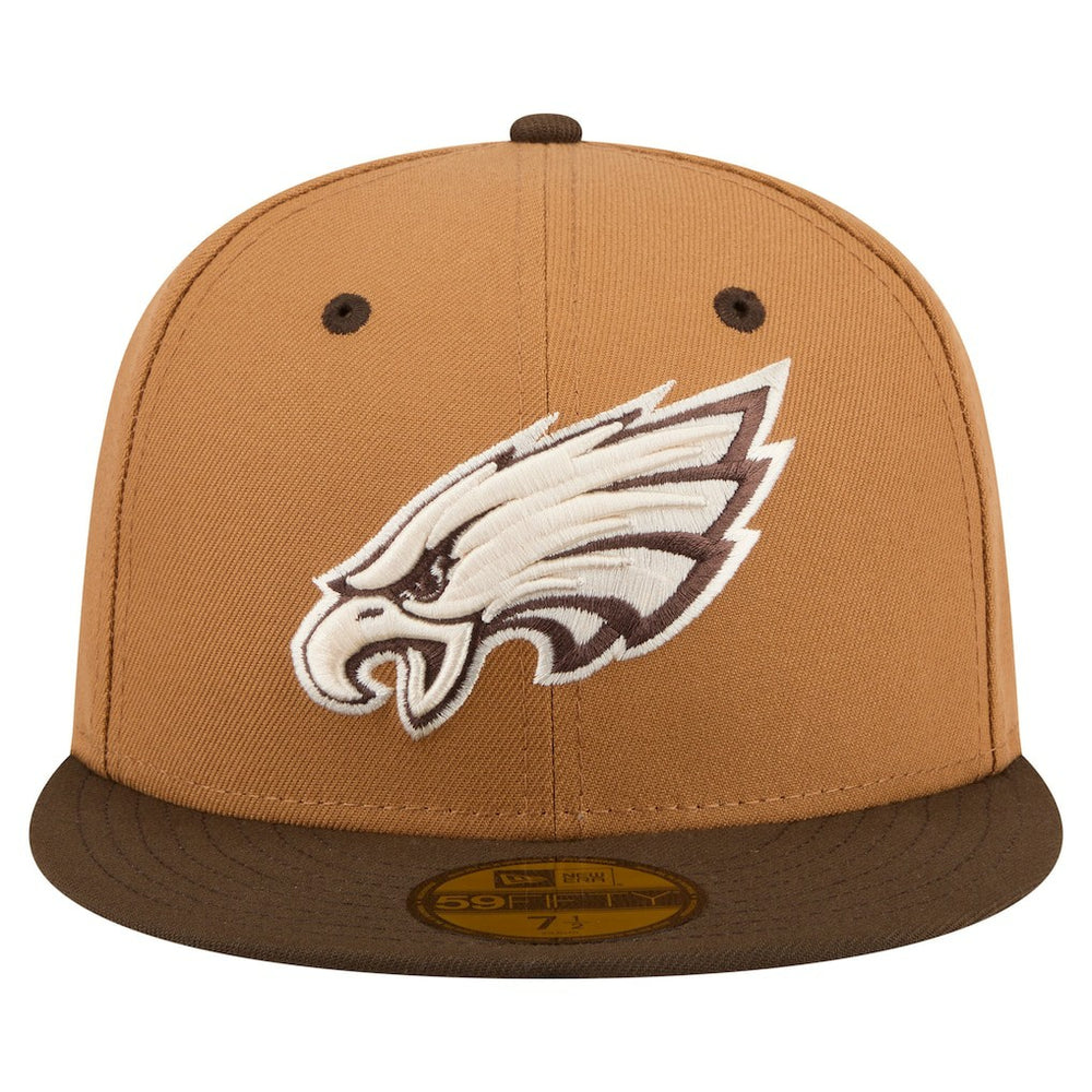 Philadelphia Eagles New Era Two-Tone Walnut 59FIFTY Fitted Hat