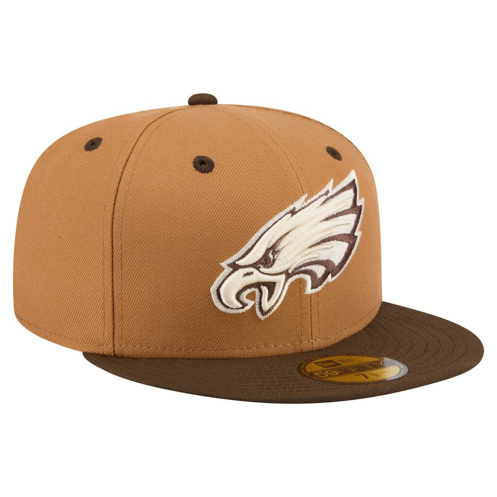 Philadelphia Eagles New Era Two-Tone Walnut 59FIFTY Fitted Hat