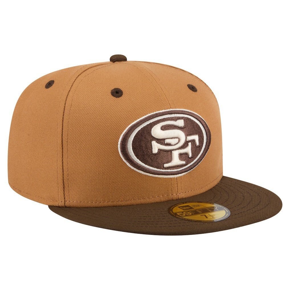 San Francisco 49ers New Era Two-Tone Walnut 59FIFTY Fitted Hat