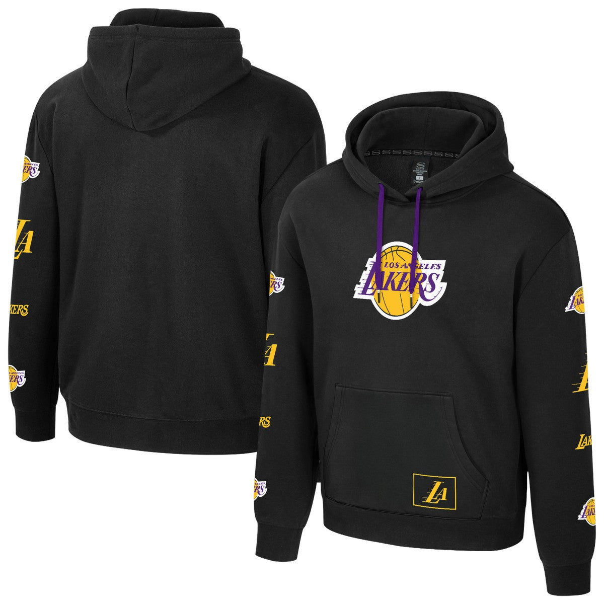 Los Angeles Lakers Stadium Essentials Unisex NBA Legends City Star Fleece Hoodie New