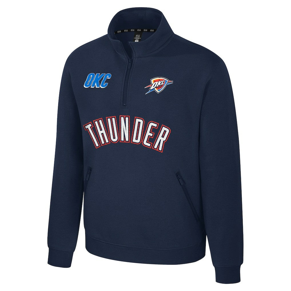 Oklahoma City Thunder Stadium Essentials Unisex First Team Trainer Quarter-Zip Pullover New