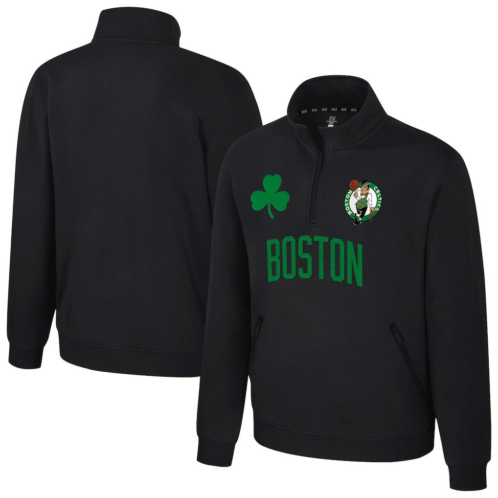 Boston Celtics Stadium Essentials Unisex First Team Trainer Quarter-Zip Pullover Online