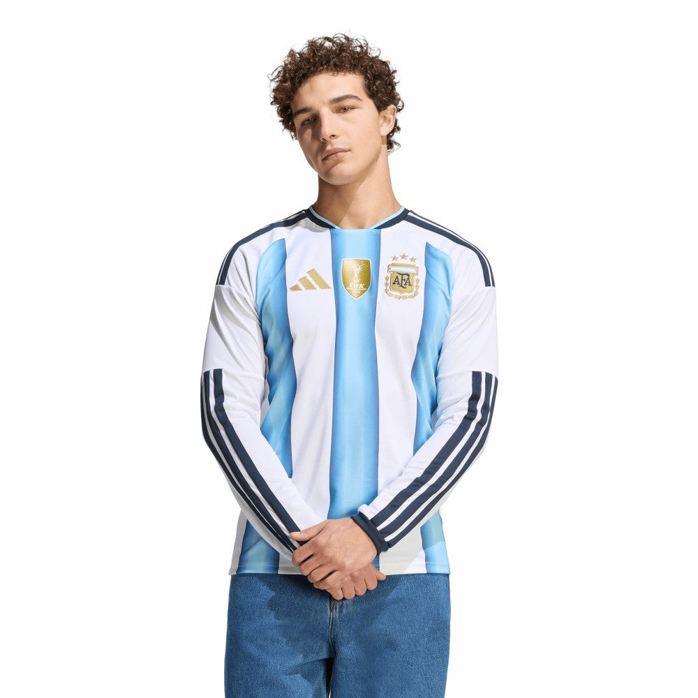 Argentina National Team FIFA x World Cup 2026 Home Replica Long Sleeve Jersey White - Adidas