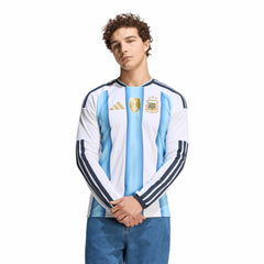 Argentina National Team FIFA x World Cup 2026 Home Replica Long Sleeve Jersey White - Adidas