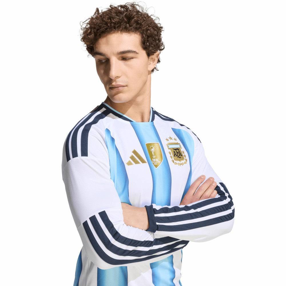 Argentina National Team FIFA x World Cup 2026 Home Replica Long Sleeve Jersey White - Adidas