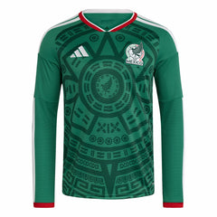 Mexico National Team FIFA x World Cup 2026 Home Replica Long Sleeve Jersey Green - Adidas