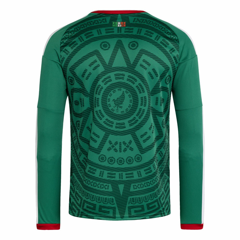 Mexico National Team FIFA x World Cup 2026 Home Replica Long Sleeve Jersey Green - Adidas