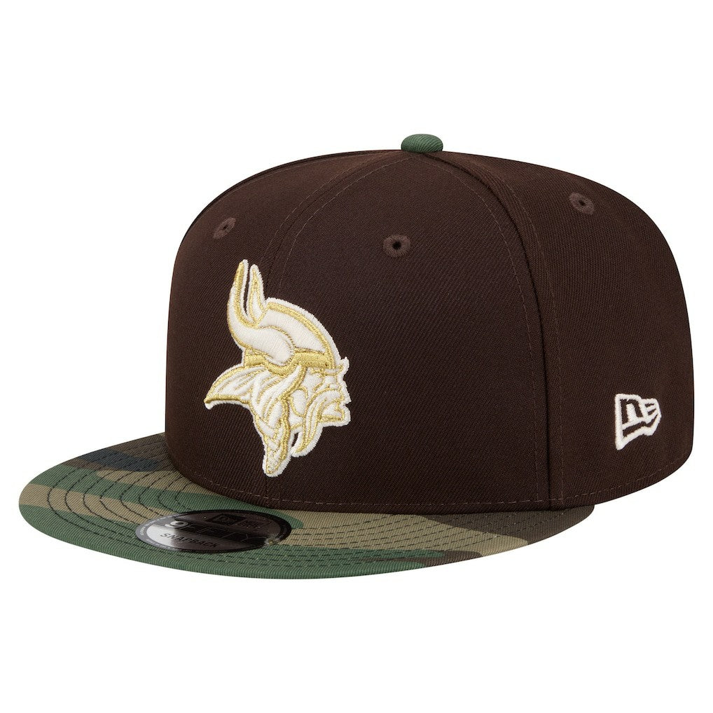 Minnesota Vikings  Adult Burnt Wood Camo 9FIFTY Snapback Hat