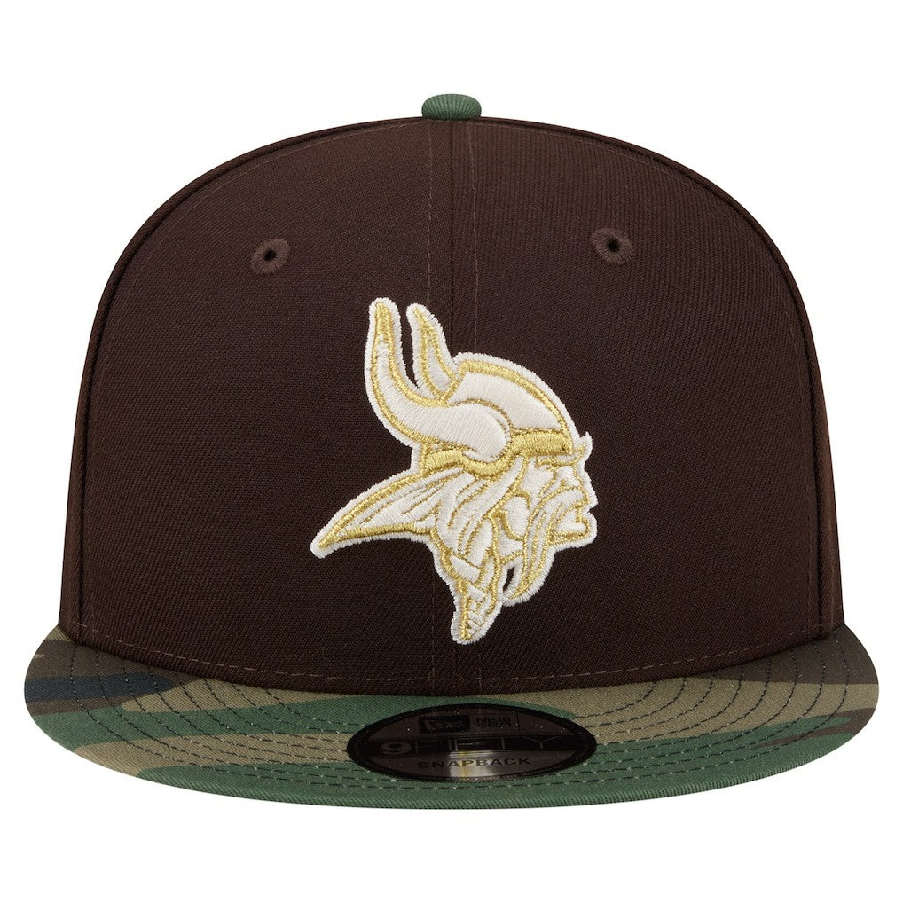 Minnesota Vikings  Adult Burnt Wood Camo 9FIFTY Snapback Hat