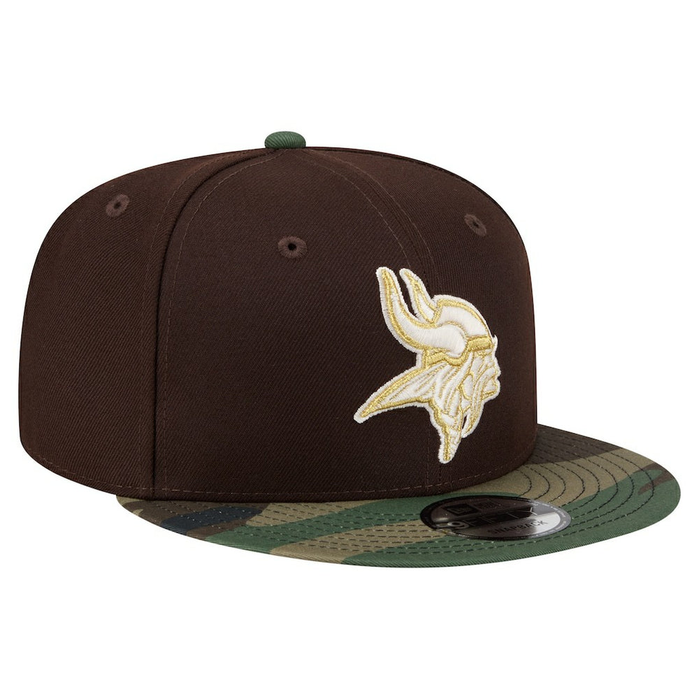 Minnesota Vikings  Adult Burnt Wood Camo 9FIFTY Snapback Hat