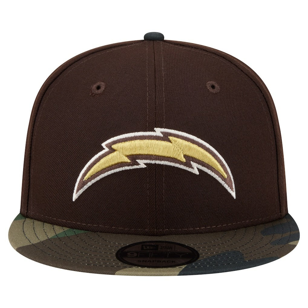 Los Angeles Chargers  Adult Burnt Wood Camo 9FIFTY Snapback Hat