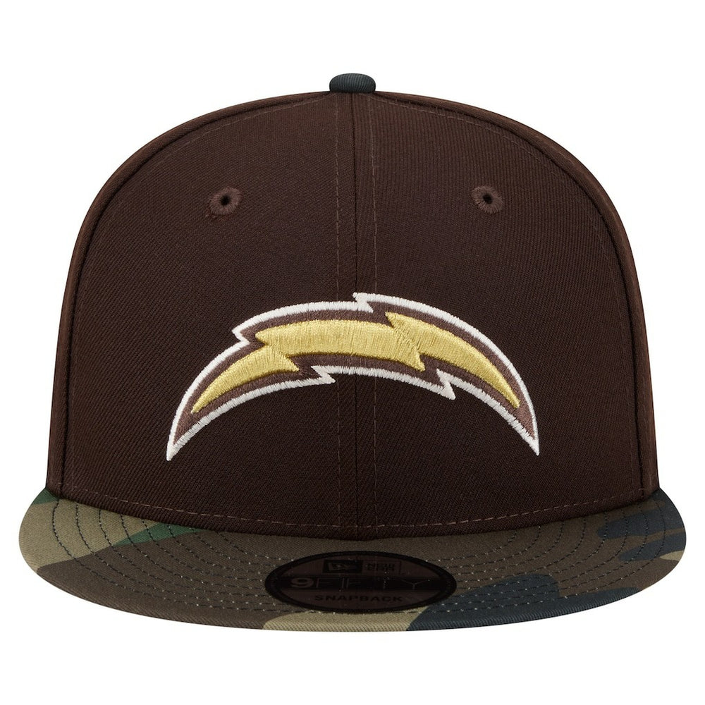 Los Angeles Chargers  Adult Burnt Wood Camo 9FIFTY Snapback Hat