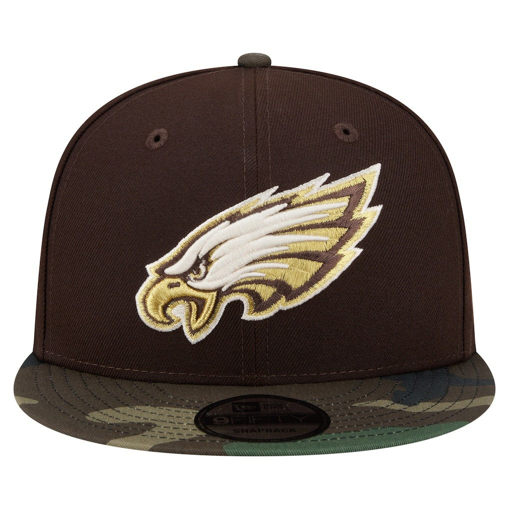 Philadelphia Eagles  Adult Burnt Wood Camo 9FIFTY Snapback Hat