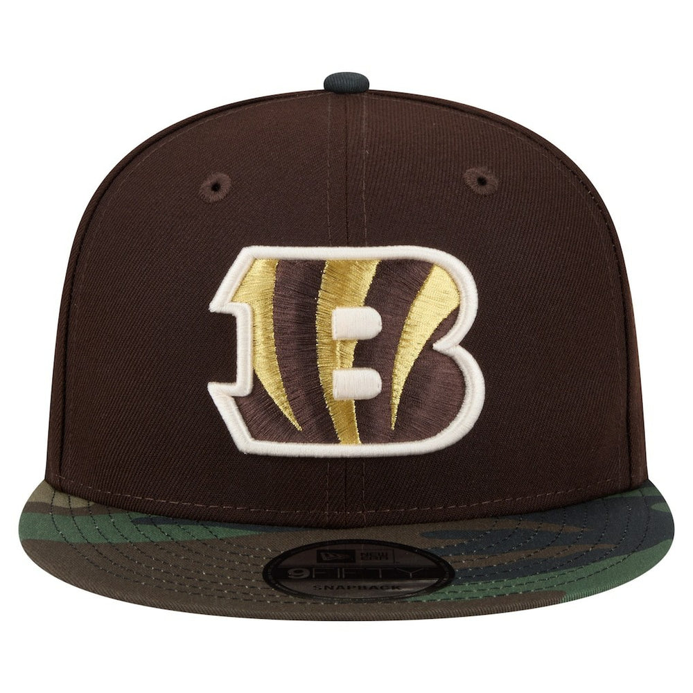 Cincinnati Bengals  Adult Burnt Wood Camo 9FIFTY Snapback Hat