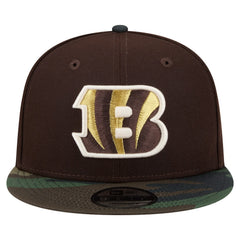 Cincinnati Bengals  Adult Burnt Wood Camo 9FIFTY Snapback Hat
