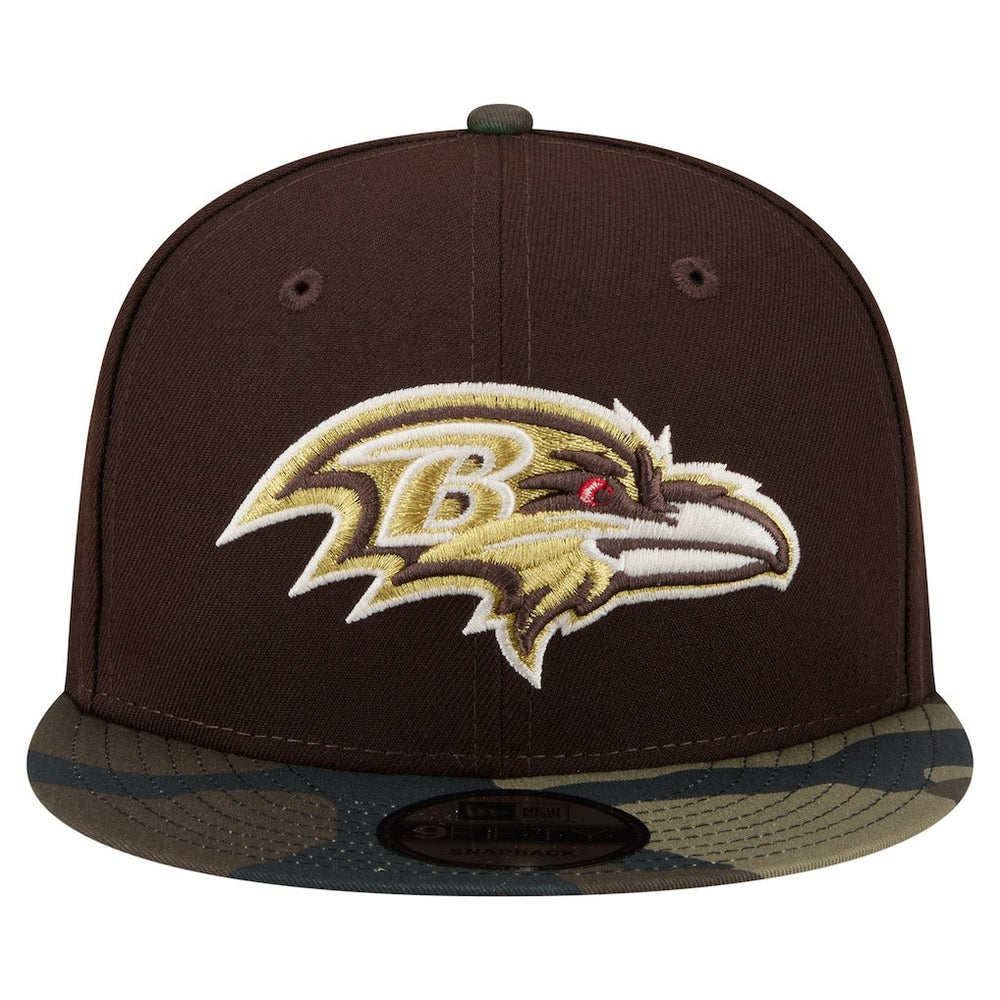 Baltimore Ravens  Adult Burnt Wood Camo 9FIFTY Snapback Hat