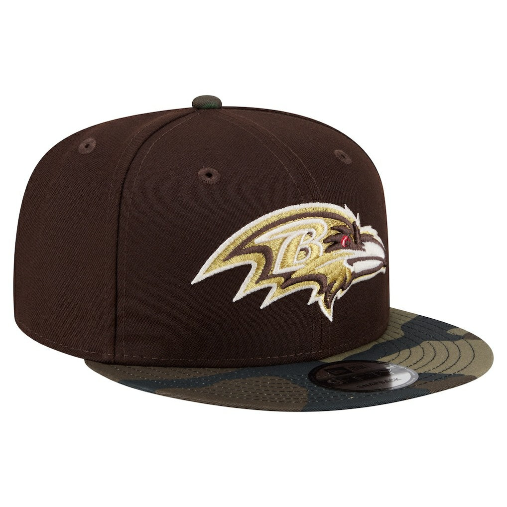 Baltimore Ravens  Adult Burnt Wood Camo 9FIFTY Snapback Hat