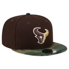 Houston Texans  Adult Burnt Wood Camo 9FIFTY Snapback Hat