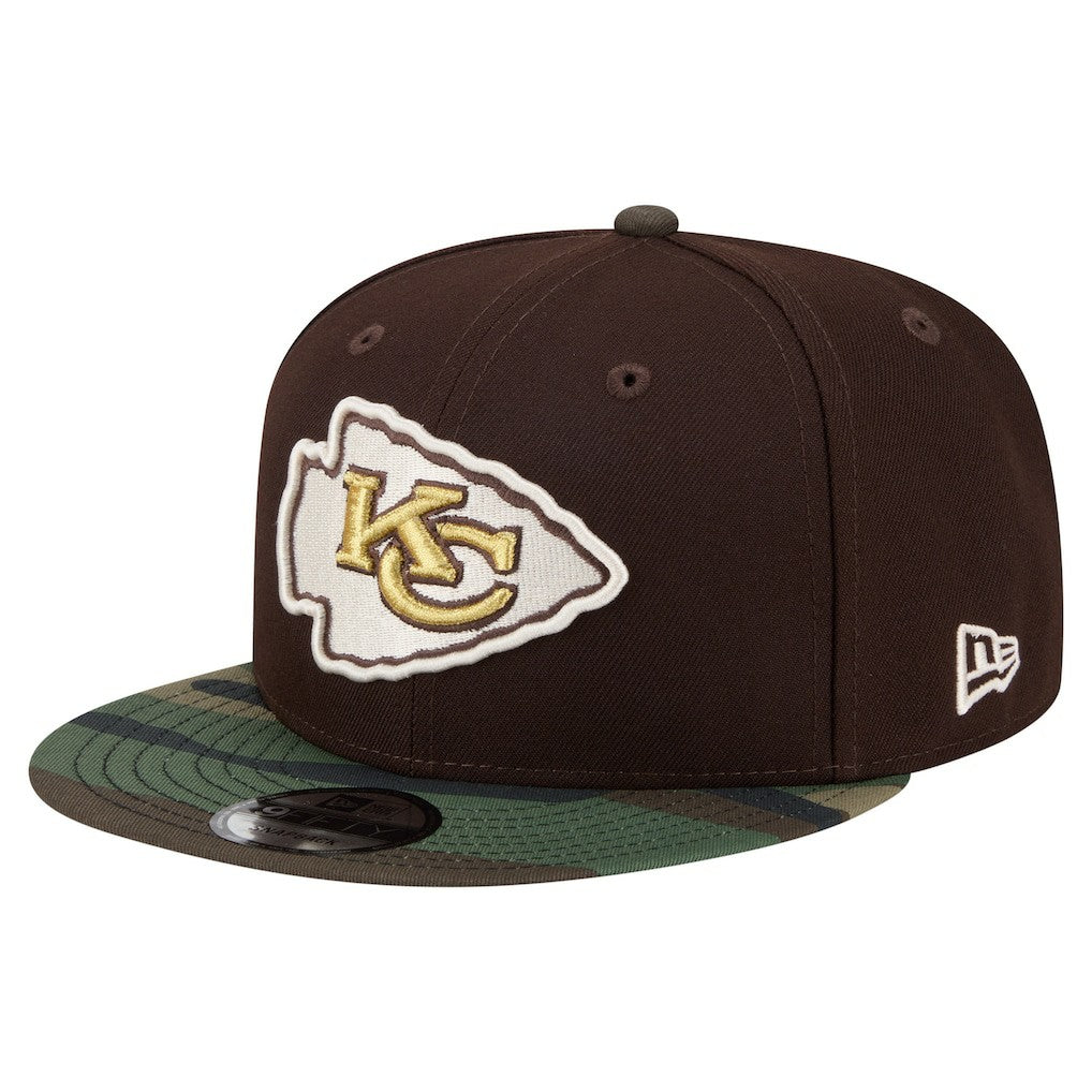 Kansas City Chiefs  Adult Burnt Wood Camo 9FIFTY Snapback Hat