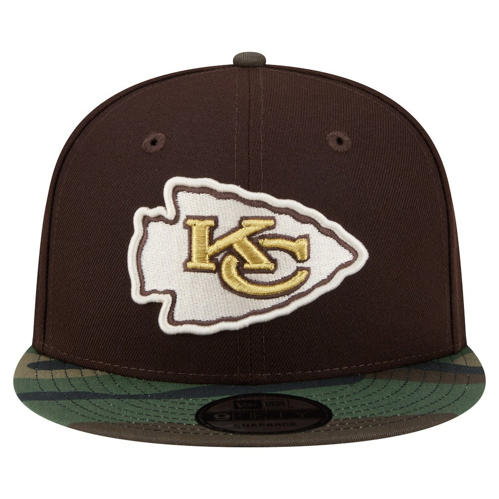 Kansas City Chiefs  Adult Burnt Wood Camo 9FIFTY Snapback Hat