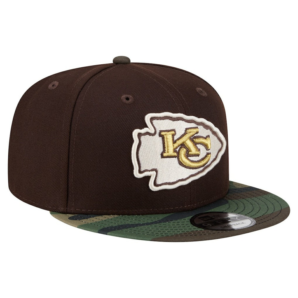 Kansas City Chiefs  Adult Burnt Wood Camo 9FIFTY Snapback Hat