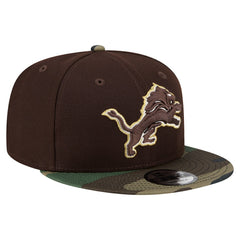 Detroit Lions  Adult Burnt Wood Camo 9FIFTY Snapback Hat