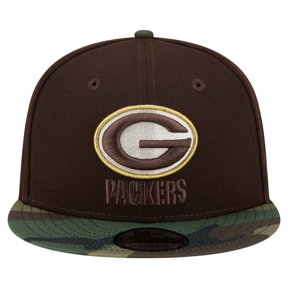 Green Bay Packers  Adult Burnt Wood Camo 9FIFTY Snapback Hat