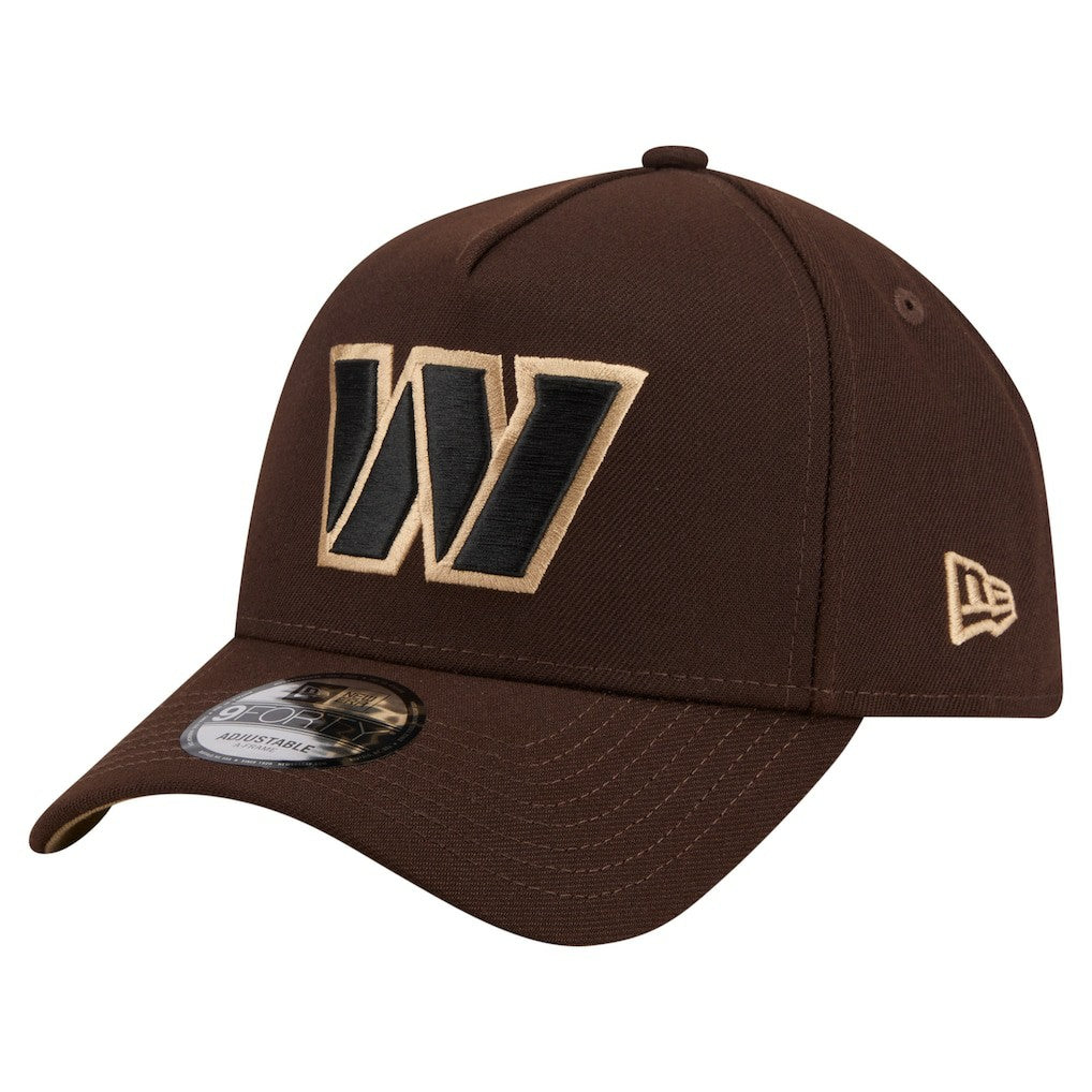 Washington Commanders New Era Burnt Wood A-Frame 9FORTY Adjustable Hat