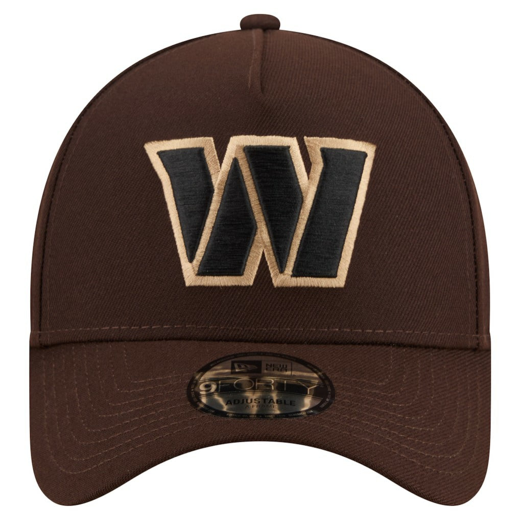 Washington Commanders New Era Burnt Wood A-Frame 9FORTY Adjustable Hat