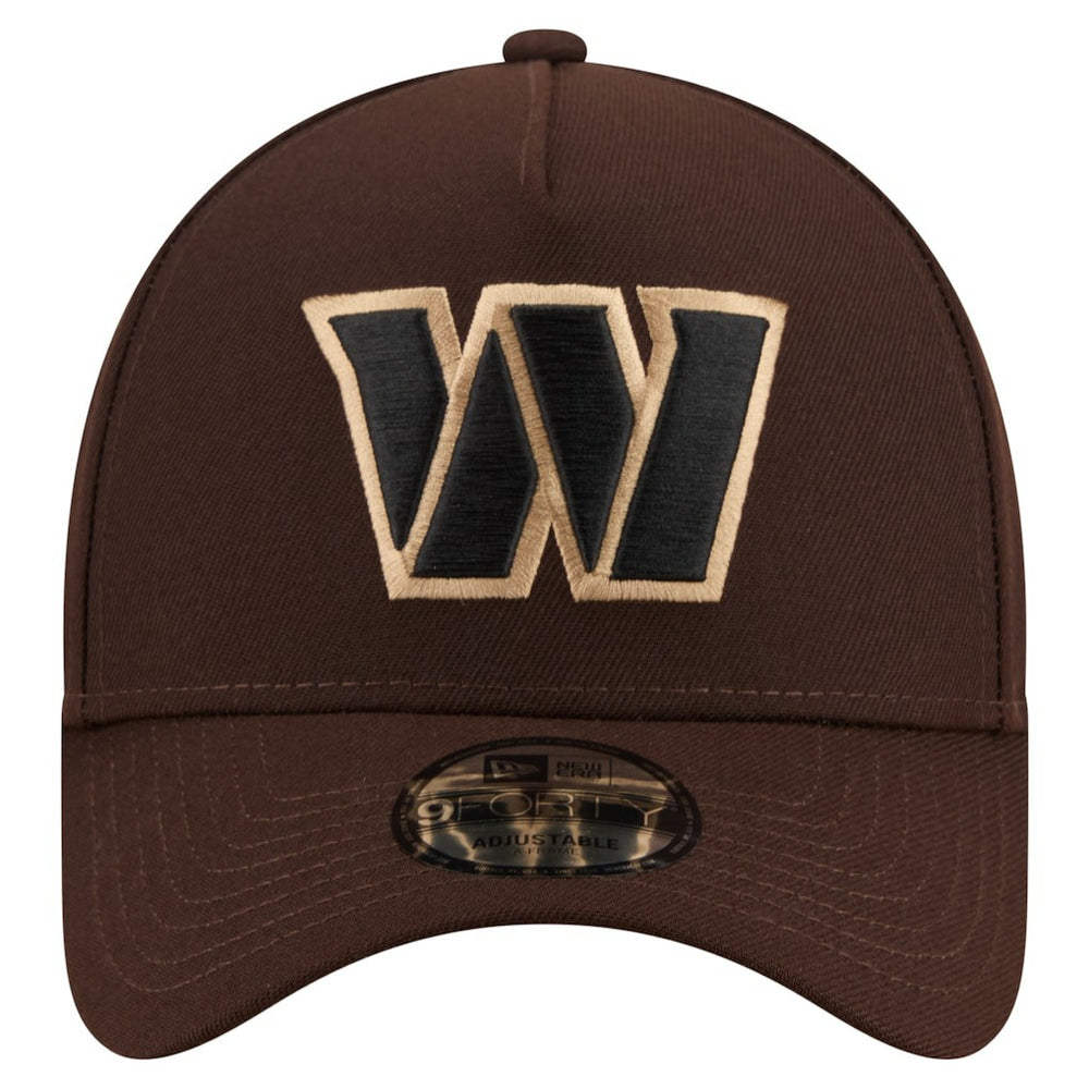 Washington Commanders New Era Burnt Wood A-Frame 9FORTY Adjustable Hat