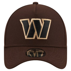 Washington Commanders New Era Burnt Wood A-Frame 9FORTY Adjustable Hat