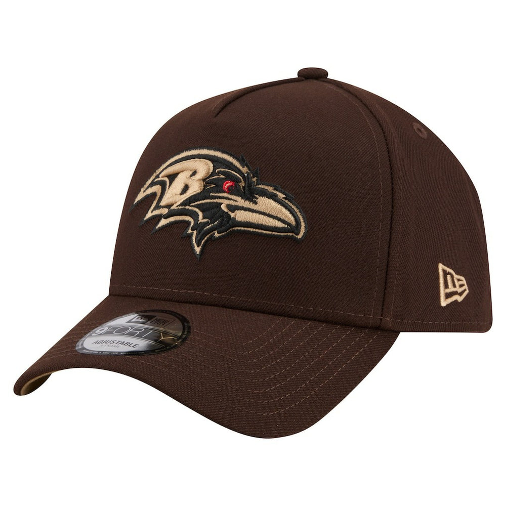 Baltimore Ravens New Era Burnt Wood A-Frame 9FORTY Adjustable Hat
