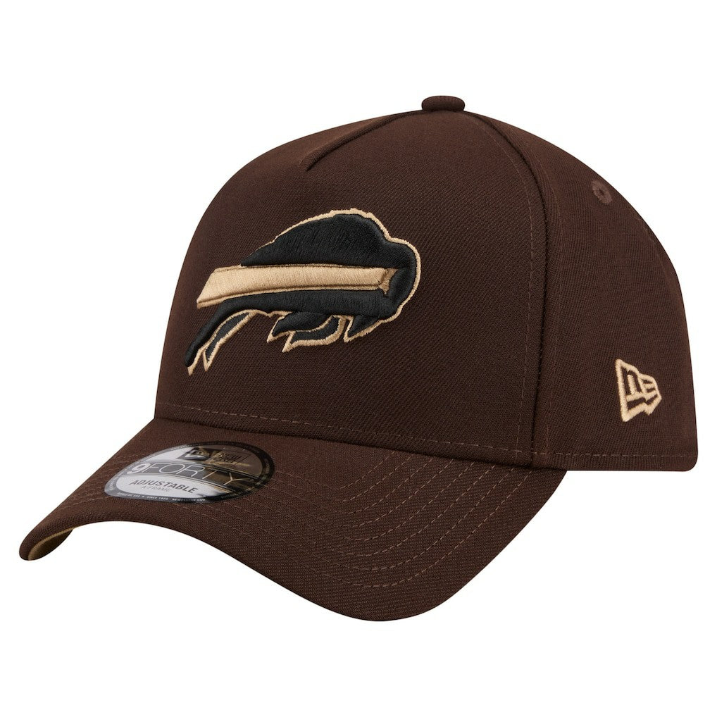 Buffalo Bills New Era Burnt Wood A-Frame 9FORTY Adjustable Hat