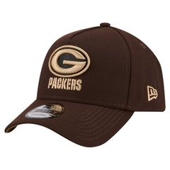 Green Bay Packers New Era Burnt Wood A-Frame 9FORTY Adjustable Hat