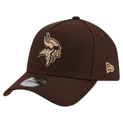 Minnesota Vikings New Era Burnt Wood A-Frame 9FORTY Adjustable Hat
