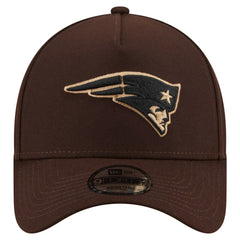 New England Patriots New Era Burnt Wood A-Frame 9FORTY Adjustable Hat