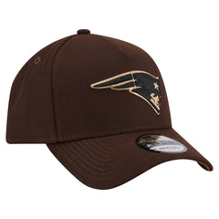 New England Patriots New Era Burnt Wood A-Frame 9FORTY Adjustable Hat