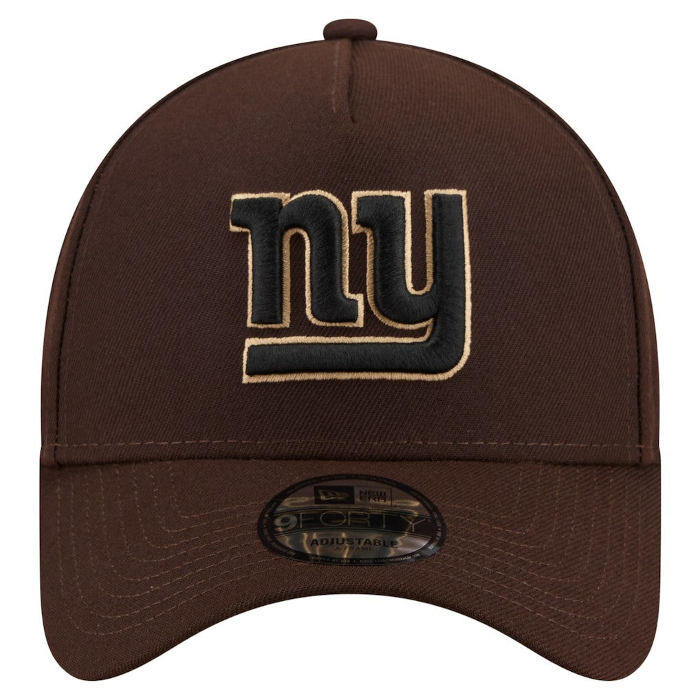 New York Giants New Era Burnt Wood A-Frame 9FORTY Adjustable Hat